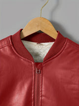 2025 Autumn Winter New Boys' Fleece-Lined Zip-Up Jacket