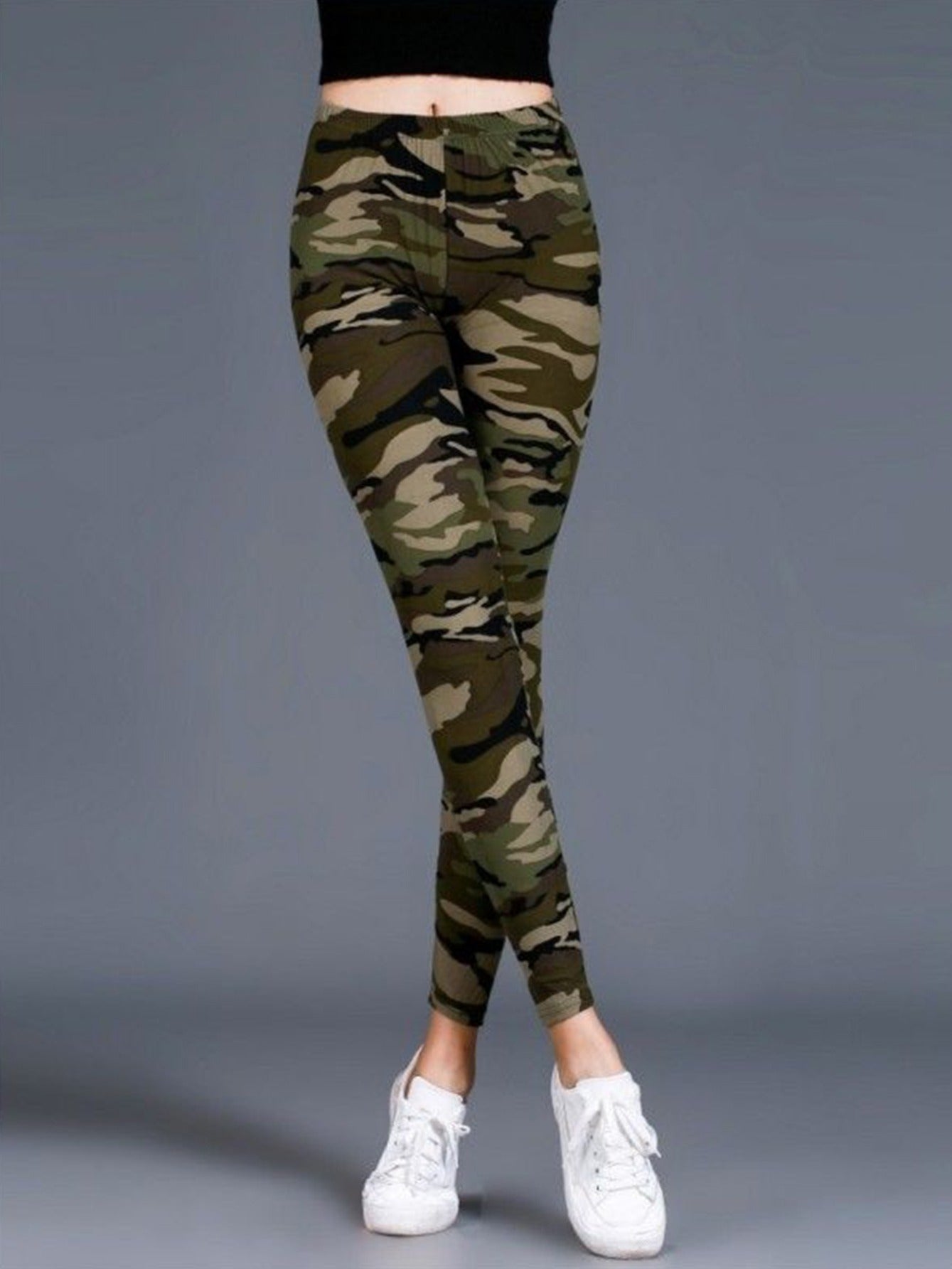 Women's Leggings Floral Printed Pants Casual High Waist Sweatpants Leggings