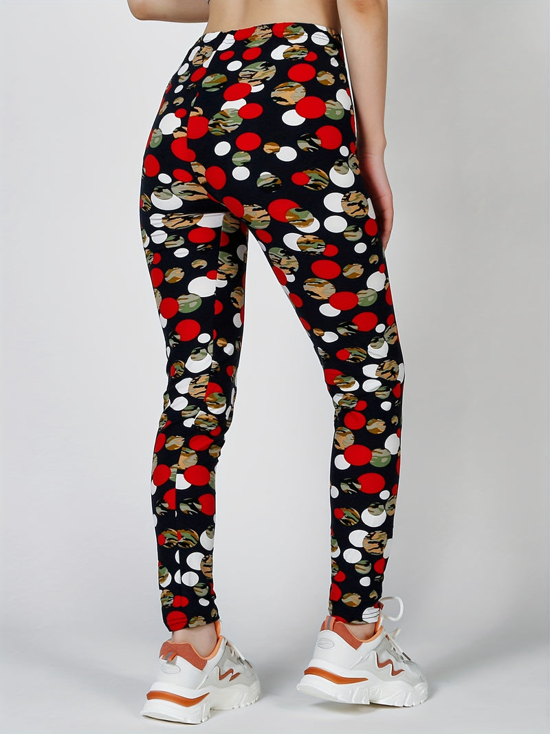 Women's Leggings Floral Printed Pants Casual High Waist Sweatpants Leggings