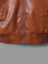 2025 Autumn Winter New Boys' Fleece-Lined Zip-Up Jacket