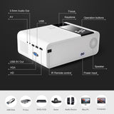 ThundeaL HD Mini Projector TD90 Native 1280 x 720P LED Android WiFi Projector Video Home Cinema 3D Smart Movie Game Proyector