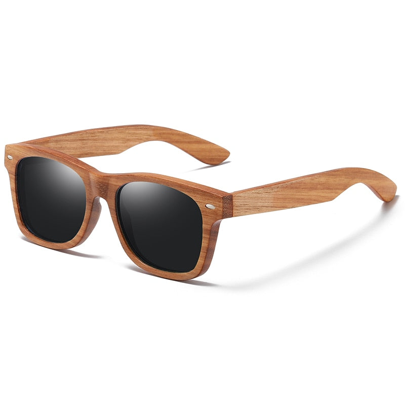 GM Natural Wood Sunglasses Polarized Wooden Sunglasses UV400 Sunglasses Bamboo Wooden Sunglasses Brand With Wooden Box S8171