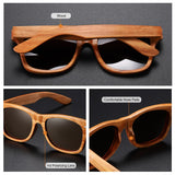 GM Natural Wood Sunglasses Polarized Wooden Sunglasses UV400 Sunglasses Bamboo Wooden Sunglasses Brand With Wooden Box S8171