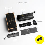 CAPONI Pilot Sunglasses Polarized UV400 High Quality Wooden Frame Sun Glasses For Men Luxury Brand Driving Eyewear Shades CP409