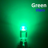 Car LED T10 W5W Canbus Glass COB 6000k Reading Dome Lamp Marker Wedge License PlateLight Bulb 168 194 192 DC 12V White Blue Red