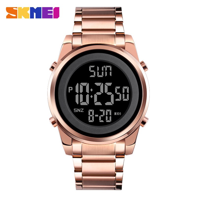 SKMEI Digital 2 Time Mens Watches Fashion LED Men Digital Wristwatch Chrono Count Down Alarm Hour For Mens reloj hombre 1611