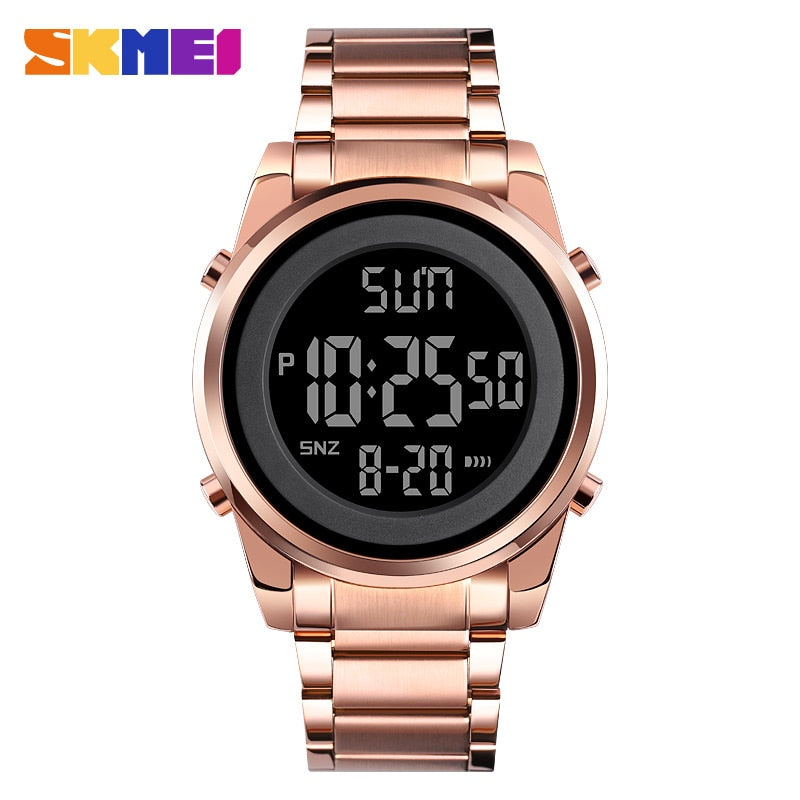 SKMEI Digital 2 Time Mens Watches Fashion LED Men Digital Wristwatch Chrono Count Down Alarm Hour For Mens reloj hombre 1611