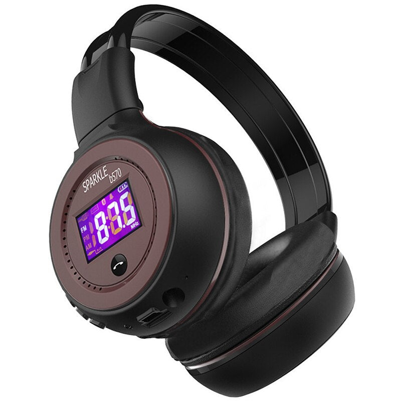 ZEALOT B570 HiFi Stereo Bluetooth Headphone Wireless Headset Foldable Support Micro SD Card AUX Microphone