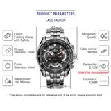 Casio watch Edifice watch men brand luxury quartz Waterproof Chronograph men watch racing Sport military Watch relogio masculino