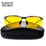 2022 Aluminum Magnesium Men Sunglasses Polarized Sports Driving Night Vision Goggles Sunglass Fishing UV400 Rimless Sun Glasses