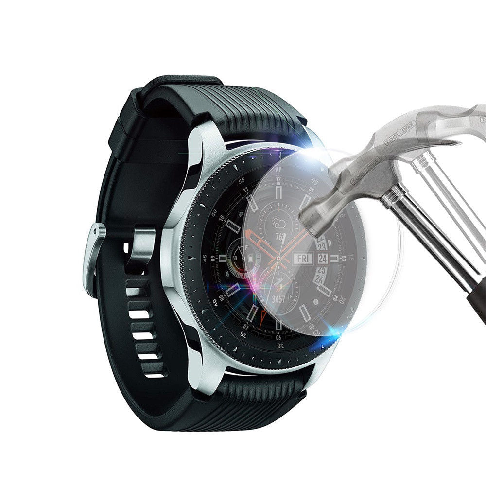 2pcs Tempered Glass Screen Protector for Samsung Galaxy Watch 46mm 42mm Protective Screen Film Anti Explosion Guard Watch Band