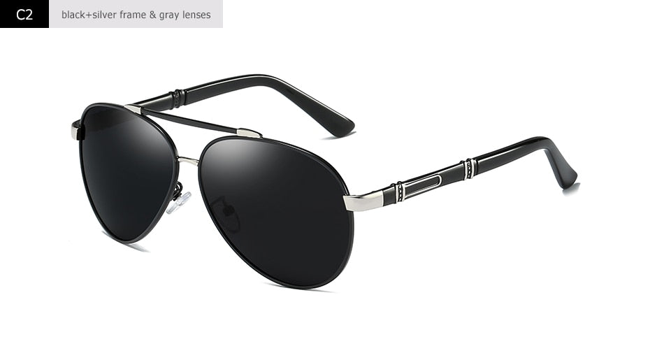 Blanche Michelle Pilot Polarized Sunglasses Men 2020 Brand Mirror Sun Glasses Driving UV400 Alloy Gafas De Sol Oculos With Box