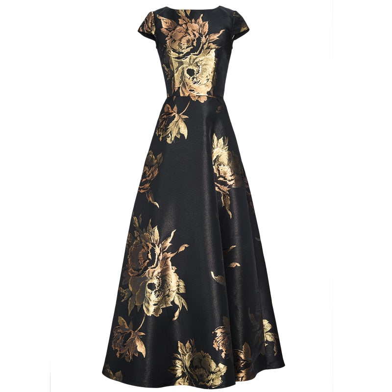 Quality New Women's Summer Long Maxi Dress Causul Elegant Ladies Boho Floral Jacquard Fashion Party Clothing Vestidos