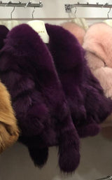 Winter Cloak Warm  Women Cardigan big real Fox Fur Collar Cape Fashion Solid Poncho With medium Fur Sleeves Evening dress shaw