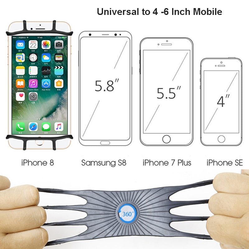 Universal Motocycle Bicycle Mobile Phone holder for iPhone Samsung Xiaomi Huawei Cell Phone Mobile Bike Handlebar Bracket Holder