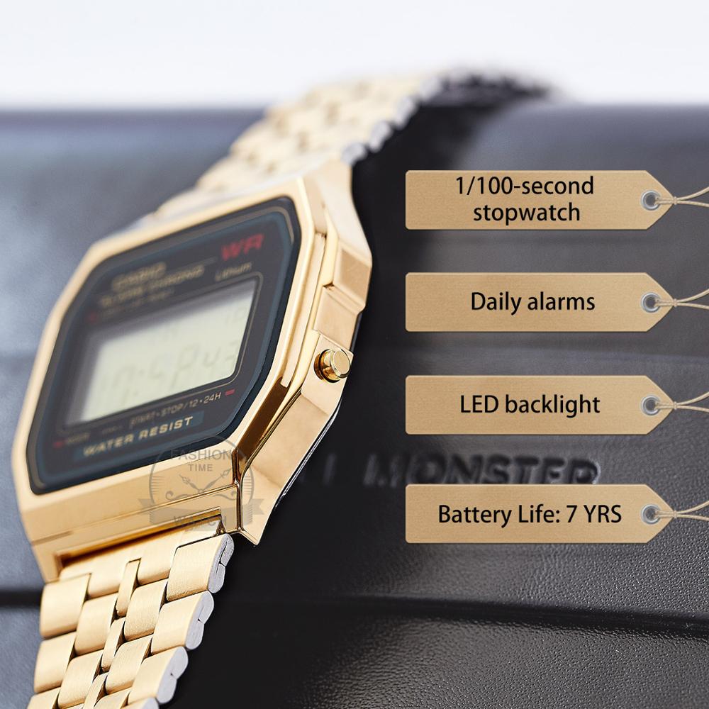 Casio watch gold watch men set brand luxury LED digital Waterproof Quartz men watch Sport military Wrist Watch relogio masculino