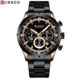 Relogio Masculino CURREN Hot Fashion Mens Watches Top Brand Luxury Wrist Watch Quartz Clock Watch Men Waterproof Chronograph