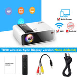 ThundeaL HD Mini Projector TD90 Native 1280 x 720P LED Android WiFi Projector Video Home Cinema 3D Smart Movie Game Proyector