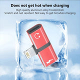 For Apple Headset Adapter Double Lightning Mobile Phone Adapter Cable Two-in-One Audio Converter Cable