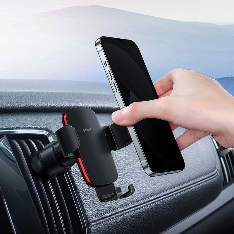 Baseus Car Phone Holder for Car Air Vent / CD Slot Mount Phone Holder Stand for iPhone Samsung Metal Gravity Mobile Phone Holder