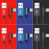 OLAF 5A USB C Cable Fast Charging Micro USB for Huawei Mate 40 30 Xiaomi Samsung 90 Degree Mobile Phone Charging Cord 1M/2M/3M