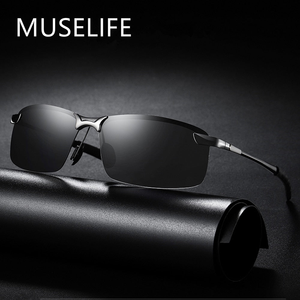 Photochromic Sunglasses Men Polarized Driving Chameleon Glasses Male Change Color Sun Glasses Day Night Vision Driver's Eyewear