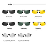 Photochromic Sunglasses Men Polarized Driving Chameleon Glasses Male Change Color Sun Glasses Day Night Vision Driver&#39;s Eyewear