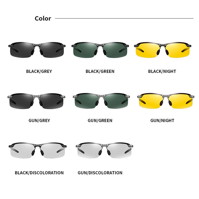 Photochromic Sunglasses Men Polarized Driving Chameleon Glasses Male Change Color Sun Glasses Day Night Vision Driver&#39;s Eyewear