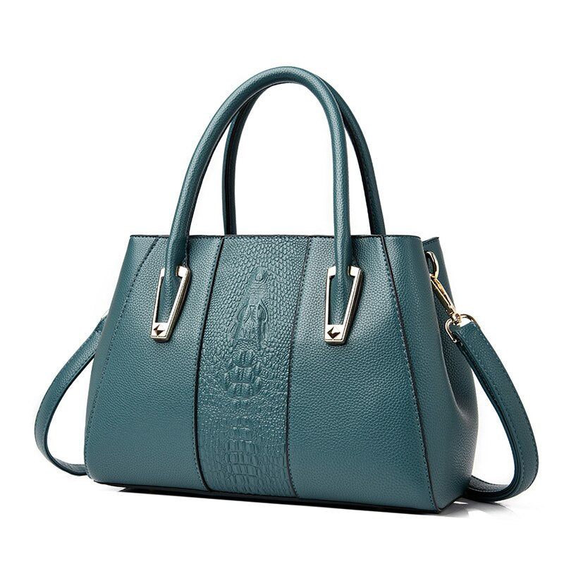 New Crocodile design, ladies, handbags, fashion brands, ladies bags, popular small travel handbags, leather, luxury bags