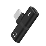 For Apple Headset Adapter Double Lightning Mobile Phone Adapter Cable Two-in-One Audio Converter Cable