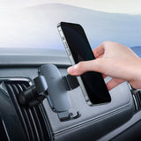 Baseus Car Phone Holder for Car Air Vent / CD Slot Mount Phone Holder Stand for iPhone Samsung Metal Gravity Mobile Phone Holder
