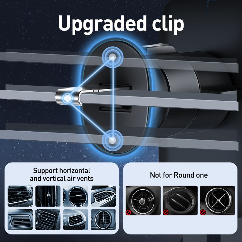 Baseus Car Phone Holder for Car Air Vent / CD Slot Mount Phone Holder Stand for iPhone Samsung Metal Gravity Mobile Phone Holder