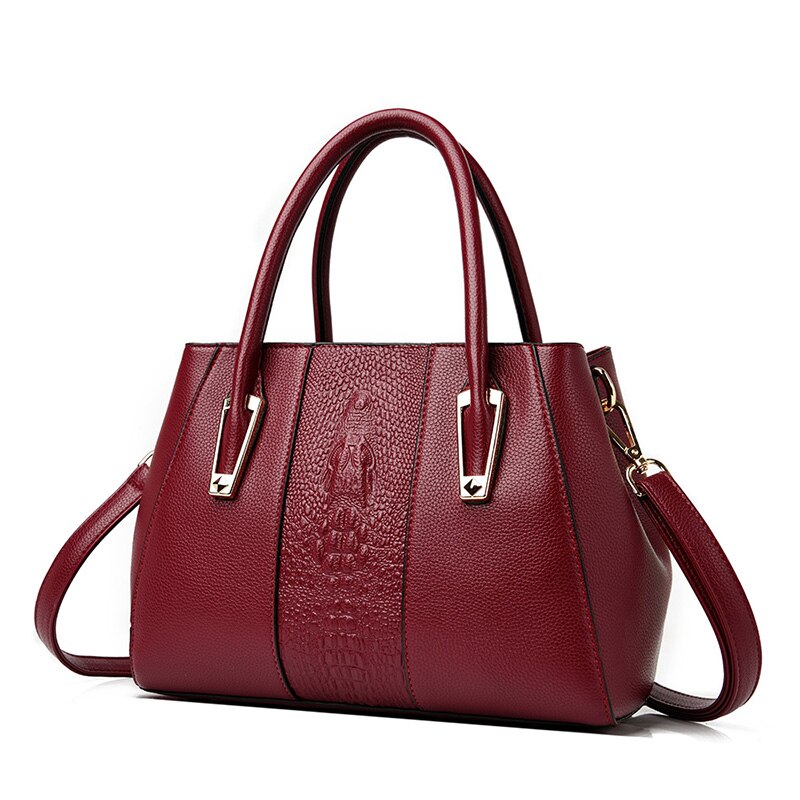 New Crocodile design, ladies, handbags, fashion brands, ladies bags, popular small travel handbags, leather, luxury bags