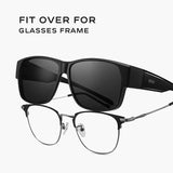 CAPONI Fit Over Sunglasse Polarized Men UV400 Goggles Outdoor Driving Fishing TR-90 Frame Cover Sun Glasses Discoloration BS3027