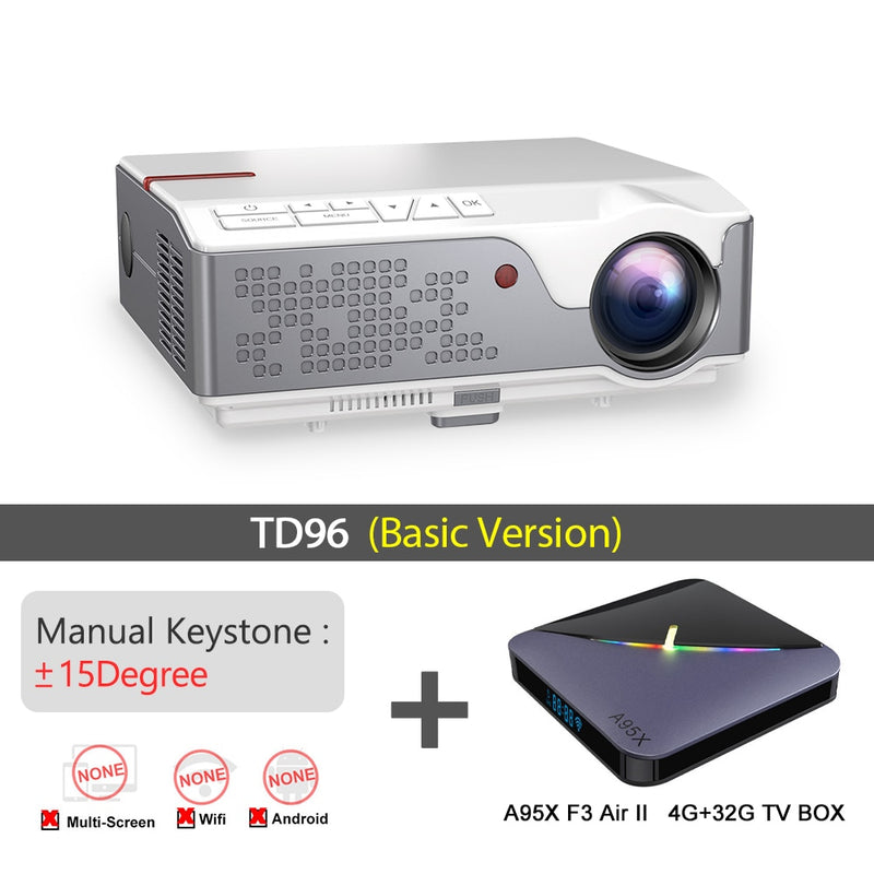 ThundeaL Full HD Projector Native 1920 x 1080P WiFi Android Projector TD96W TD96 Beamer Home Theater Video Big Screen Proyector