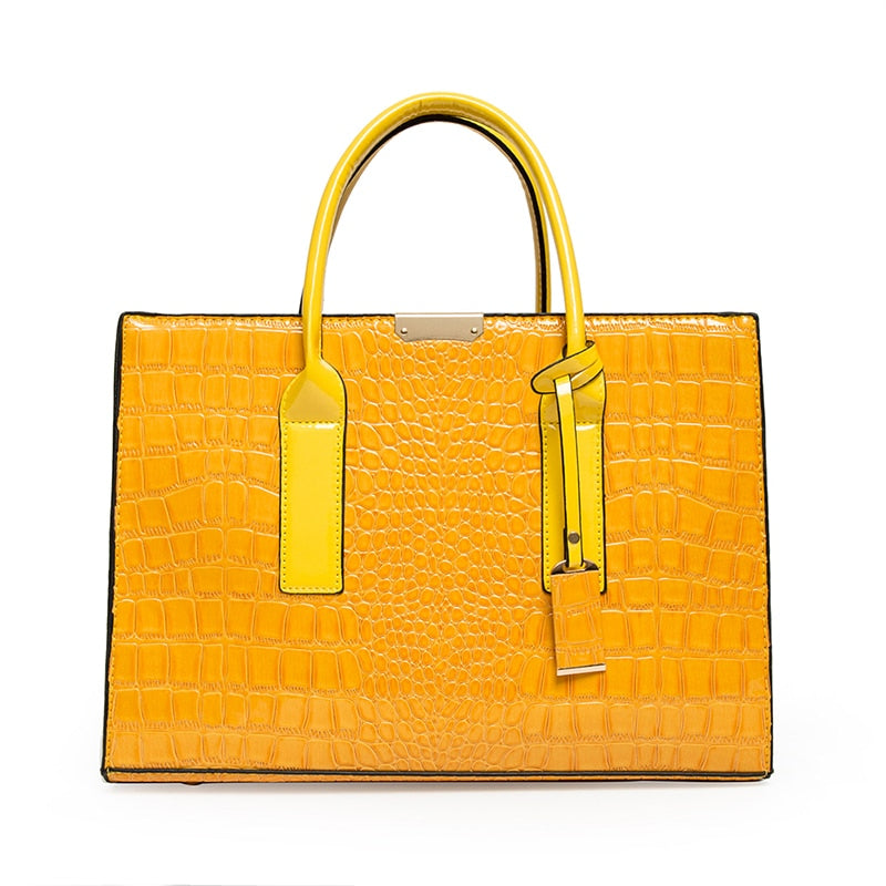 Luxury Womens Bags Designer Crocodile Pattern Shoulder Bag PU Leather Brand Woman Crossbody Casual Handbag  Women Tote Bags Sac