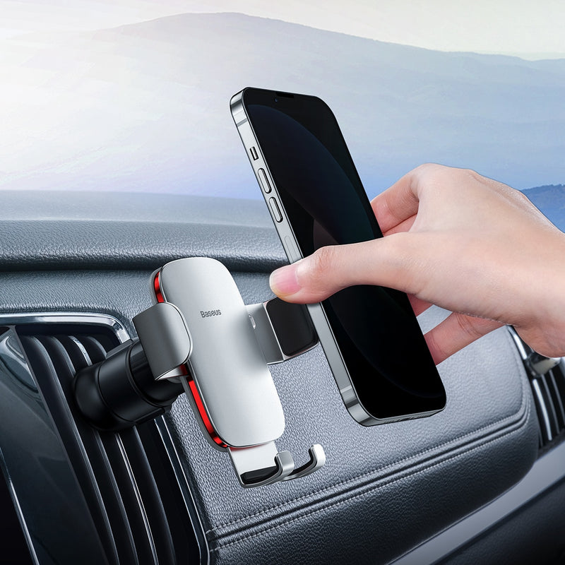 Baseus Car Phone Holder for Car Air Vent / CD Slot Mount Phone Holder Stand for iPhone Samsung Metal Gravity Mobile Phone Holder