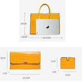 Luxury Womens Bags Designer Crocodile Pattern Shoulder Bag PU Leather Brand Woman Crossbody Casual Handbag  Women Tote Bags Sac