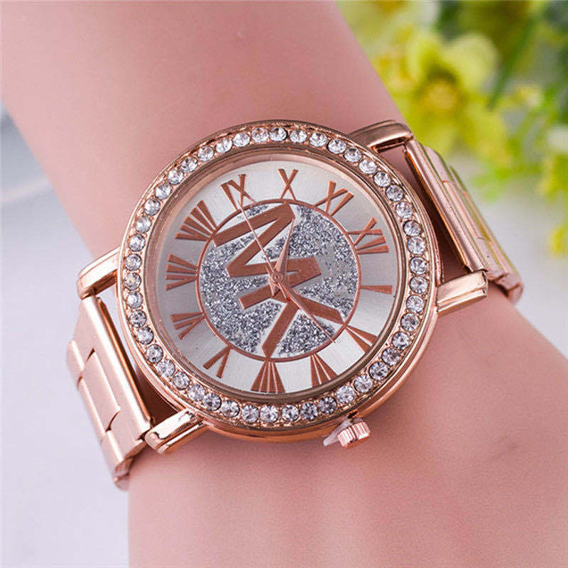 Luxury Famous TVK Brand Watch For Women Gold Stainless Steel Strap Diamond Digital Ladies Quartz Wrist Watches Relogio Feminino