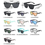 HOOBAN 2022 New Square Polarized Sunglasses Men Women Fashion Square Male Sun Glasses Brand Design One-piece Lens Eyewear UV400