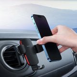 Baseus Car Phone Holder for Car Air Vent / CD Slot Mount Phone Holder Stand for iPhone Samsung Metal Gravity Mobile Phone Holder