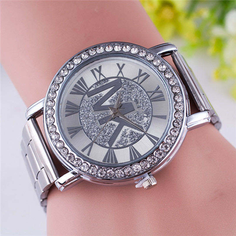 Luxury Famous TVK Brand Watch For Women Gold Stainless Steel Strap Diamond Digital Ladies Quartz Wrist Watches Relogio Feminino