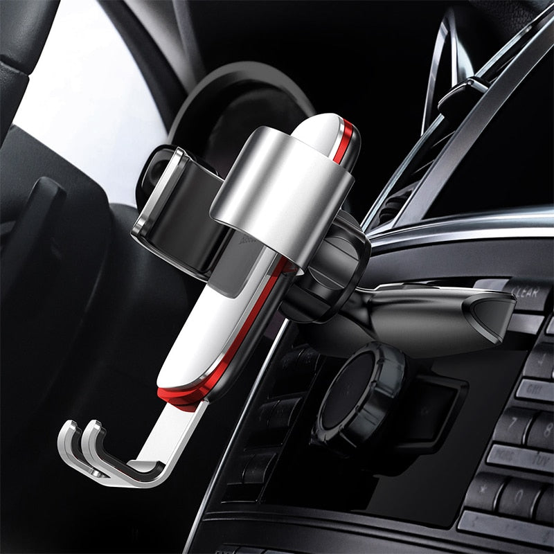 Baseus Car Phone Holder for Car Air Vent / CD Slot Mount Phone Holder Stand for iPhone Samsung Metal Gravity Mobile Phone Holder