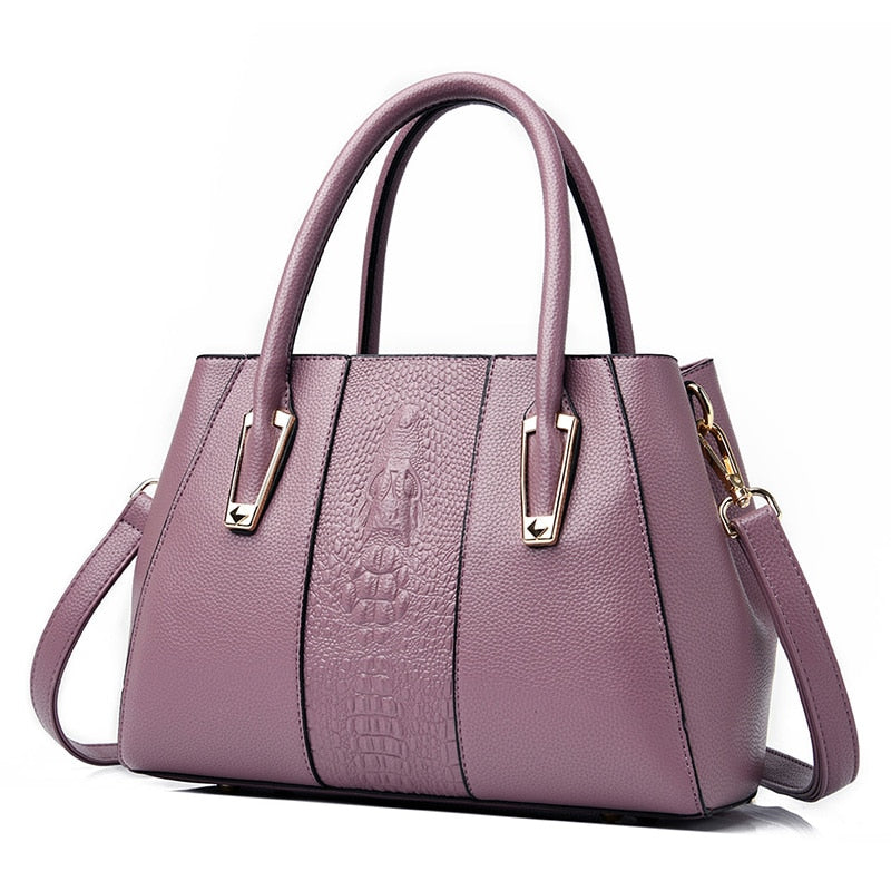 New Crocodile design, ladies, handbags, fashion brands, ladies bags, popular small travel handbags, leather, luxury bags