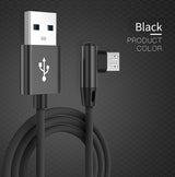 OLAF 5A USB C Cable Fast Charging Micro USB for Huawei Mate 40 30 Xiaomi Samsung 90 Degree Mobile Phone Charging Cord 1M/2M/3M