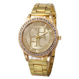 Luxury Famous TVK Brand Watch For Women Gold Stainless Steel Strap Diamond Digital Ladies Quartz Wrist Watches Relogio Feminino