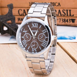 New Brand 3 Eyes Silver Geneva Casual Quartz Watch Women Stainless Steel Dress Watches Relogio Feminino Ladies Clock Hot Sale