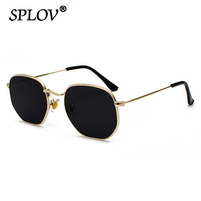 Hexagon Men Women Sunglasses Square Polygon Sun Glasses