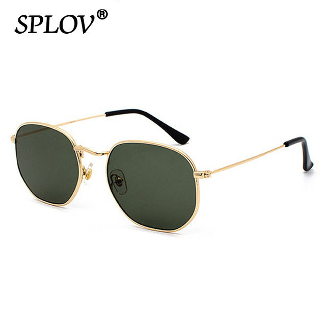 Hexagon Men Women Sunglasses Square Polygon Sun Glasses