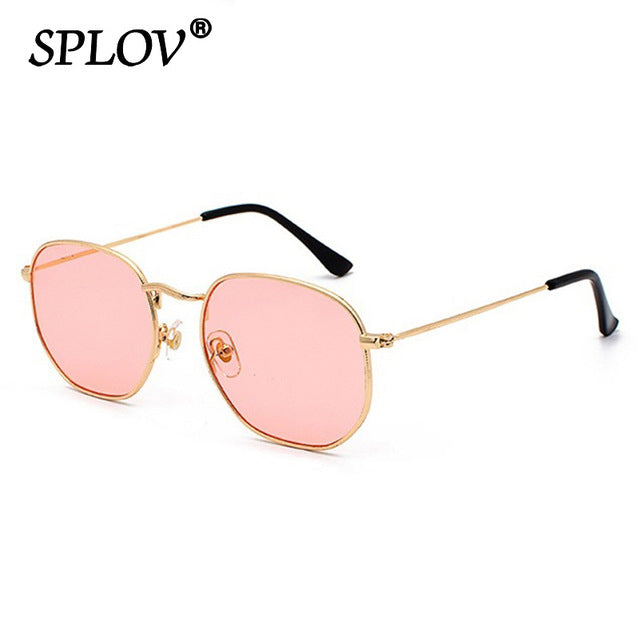 Hexagon Men Women Sunglasses Square Polygon Sun Glasses